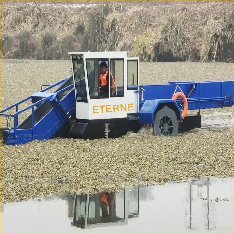 Water Weed Harvester River Trash Cleaning Machine Clean Floating Garbage Boat River Clean Machine