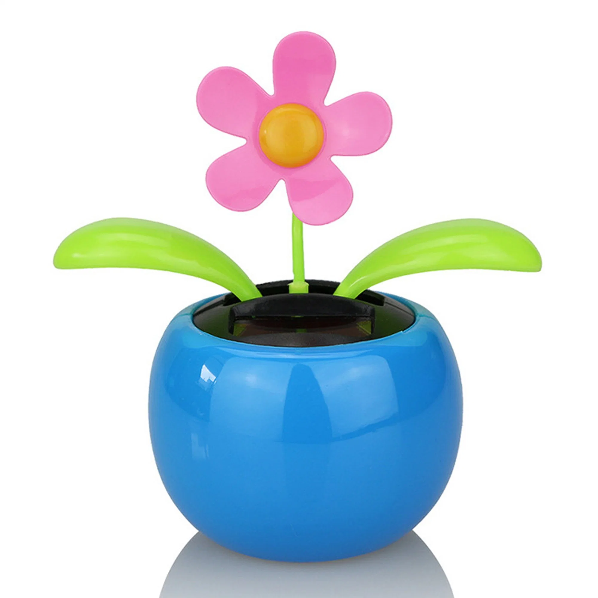 Colorful Pots Decoration Gift No Battery 4 Eco-Friendly Solar Dancing Flowers