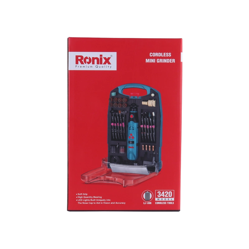 Ronix Wholesale/Supplier 3420 Product Rotary Tool Small Grinder Variable High Speed Powerful Electric Mini Grinder Set