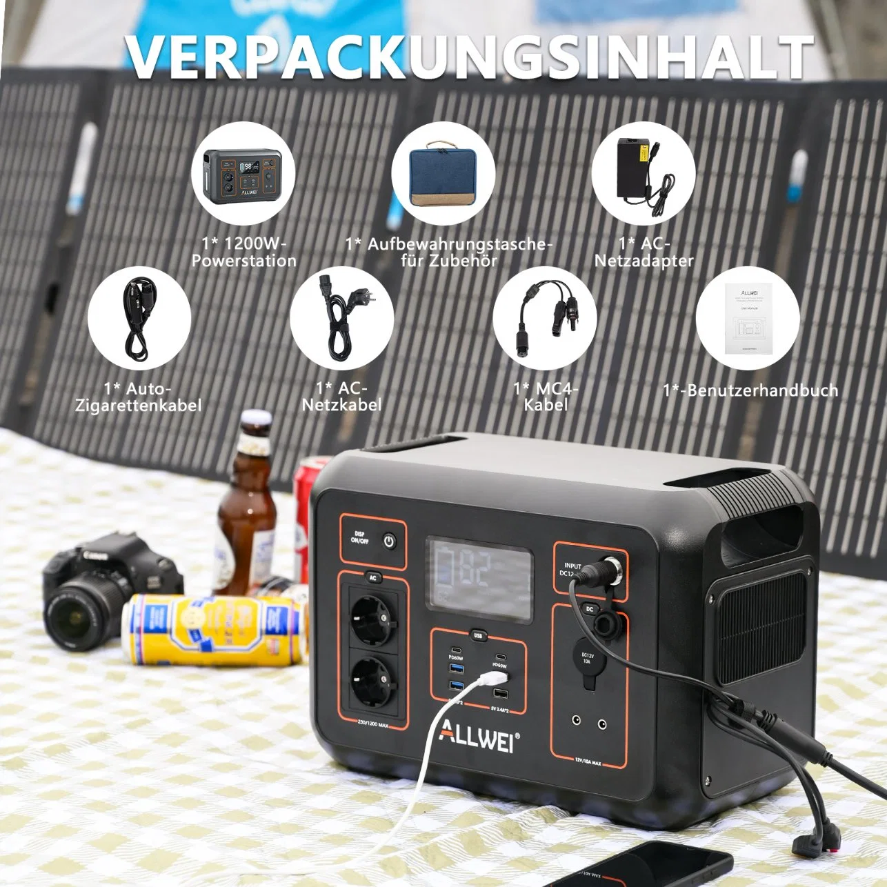 1200W Portable Power Station Ready Stock en Europa