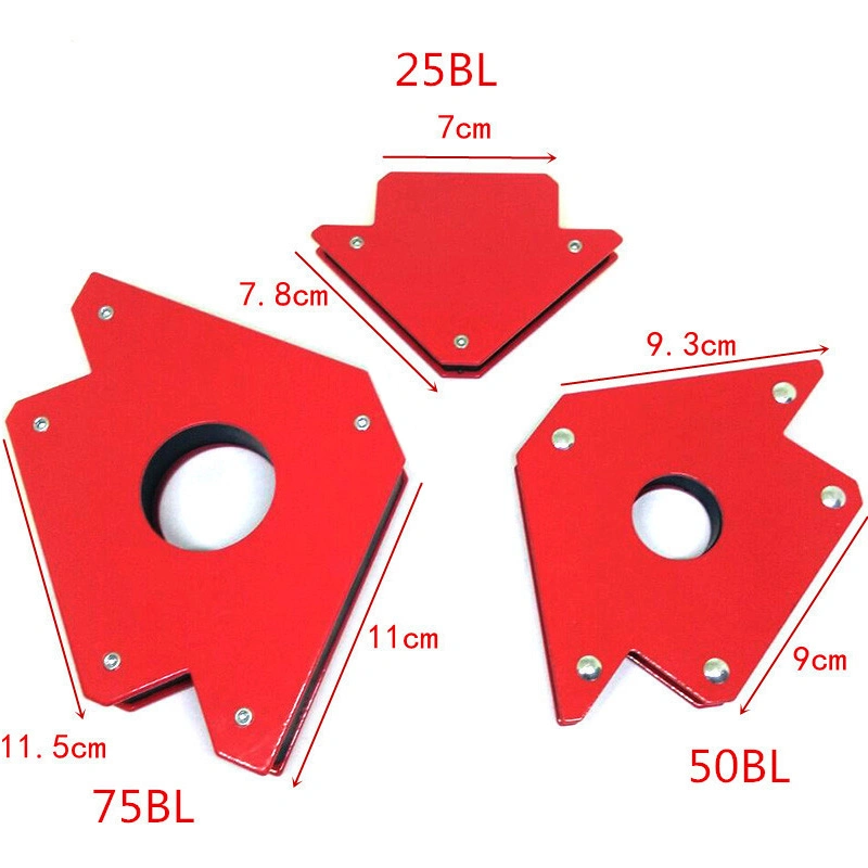 Ángulo de 45 90 135 grados 25lbs 50lbs 75lbs Trabajo metálico Herramientas Soporte de imán de soldadura de flecha