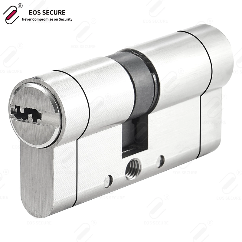 Best High Security 3 Star Class C Types of Euro Profile Side Pin Brass Key Replacement Cylinder Lock for Steel Door