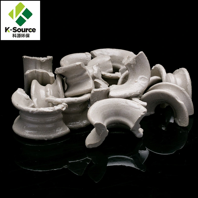 25mm Ceramic Intalox Saddle Ring for Scrubber Tower Packing