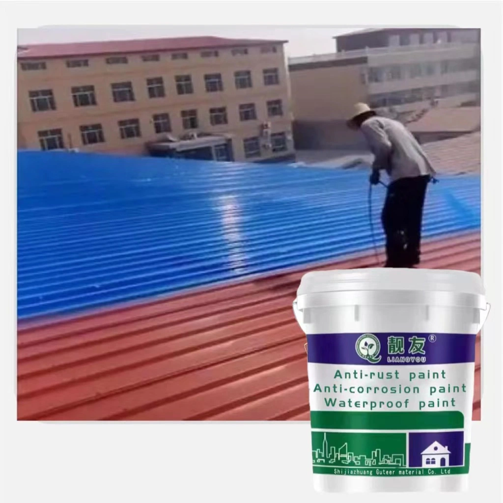 Pintura acrílica de base de agua multiusos para pintura preventiva contra óxido de techo metálico 20kg