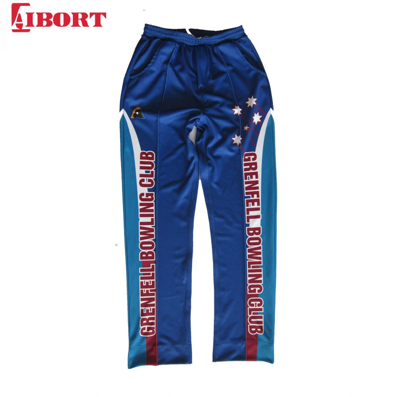 Aibort Polyester Sublimated Sports Trouser Lawn Bowls Custom Training Pants (pant 101)