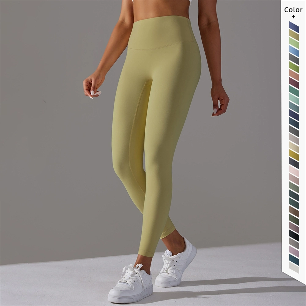 Nude Feeling Stretch Leggings Workout Fitness Gym Tragen Athletic Hüfte Yoga-Hose Mit Hoher Taille