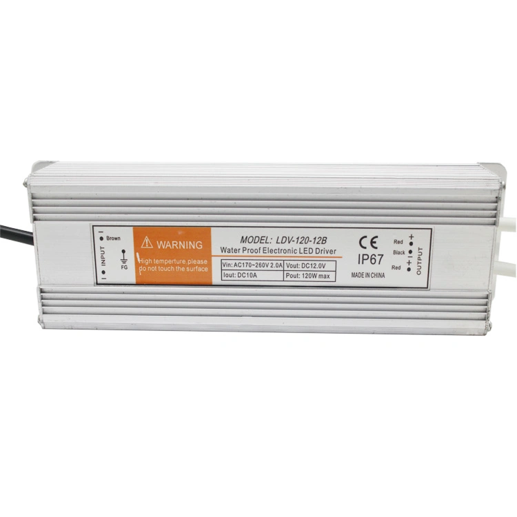 AC a DC 36V Transformador Ldv-120-36 LED 120W Fuente de alimentación Siwtching Caja de metal