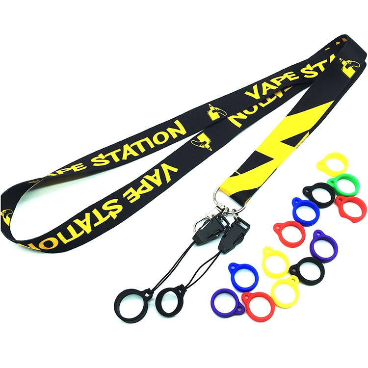 Promotional Custom Printed Neck Polyester Lanyard with Logo Free Sample