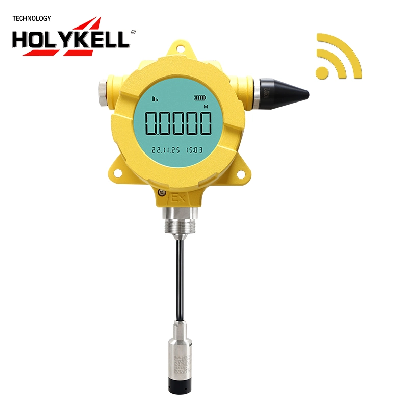 Mini batería Holykell Powered Iot inalámbrica Sensor de nivel de depósito de gasóleo