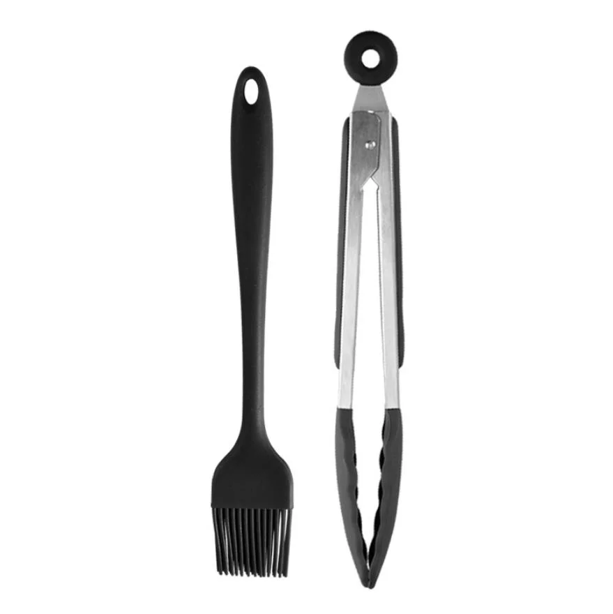 Kit de cozedura de silicone clipe para churrasco para alimentos óleo escova para churrasco Ferramentas