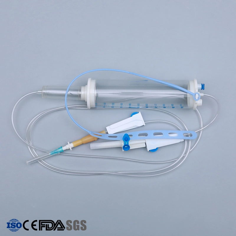 Sterile Infusionsleitung/Infusionsleitung, Bürettentyp, für Kinder, 150cc, Luer-Lock, PE-Beutel Verpackung, CE&amp;ISO13485