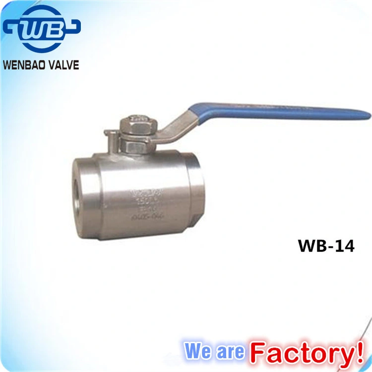 2PC High Pressure Forging Floating Ball Valve with Manual Handle