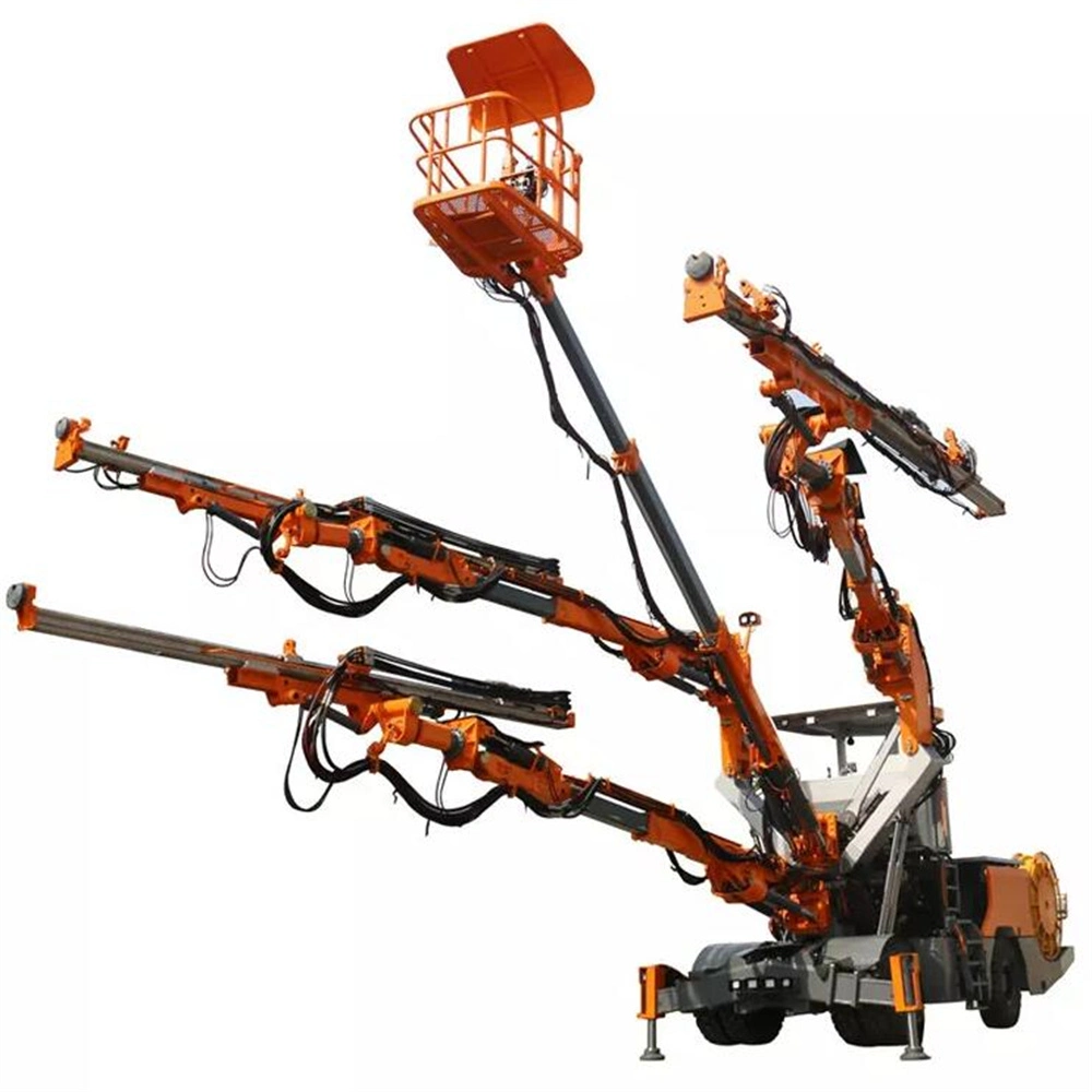 Max. 500m Diesel D Miningwell Twin Three Single-Boom Untertage Mine Bohrer Jumbo Uj33