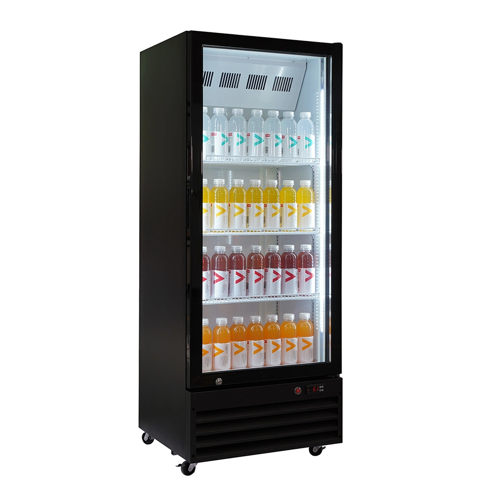 Supermarket Upright Drinking Display Glass Door Coca Cola Fridge Equipment