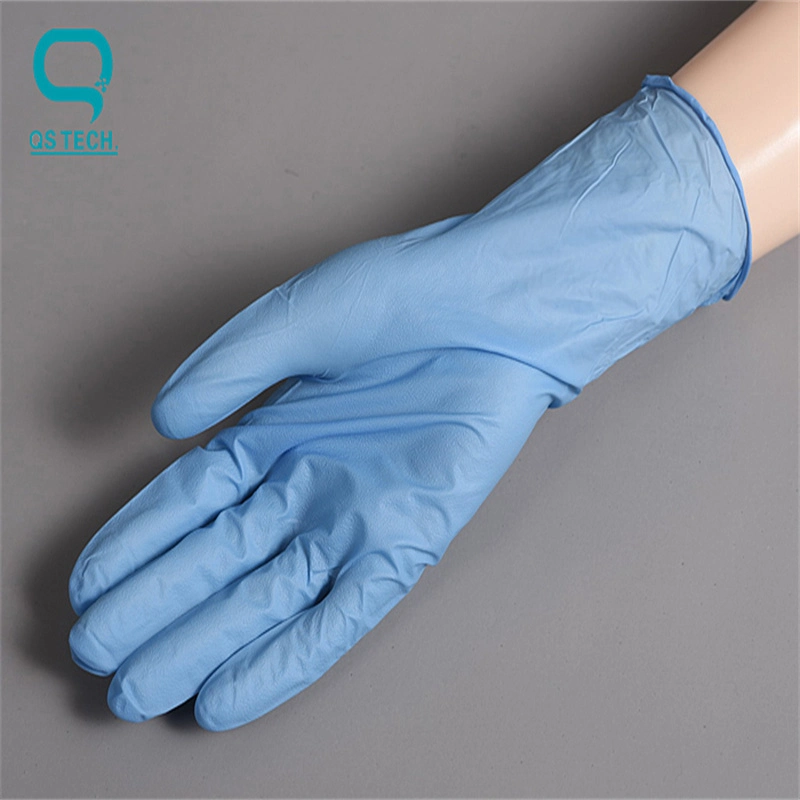 Silicon-Free usando guantes de PVC de 12" en la inspección sanitaria