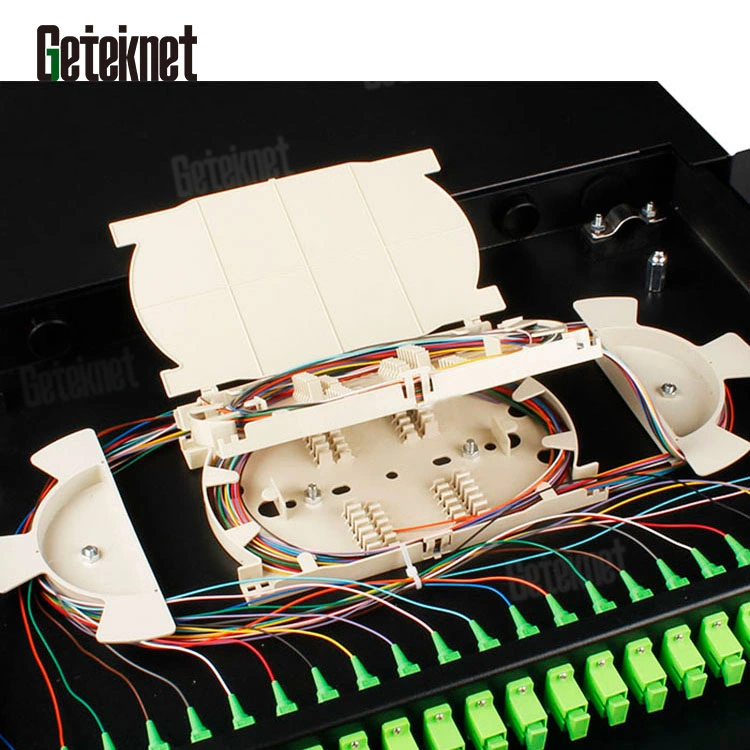 Gcabling Fiber Optic Patch Panel Sliding Panel Optical ODF 24cores