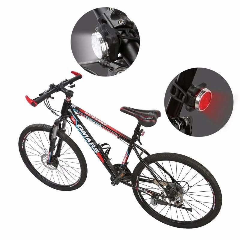 2 Pack Bike Jeu de lumière LED super brillant pour tout le cycle de l'éclairage avant et arrière
