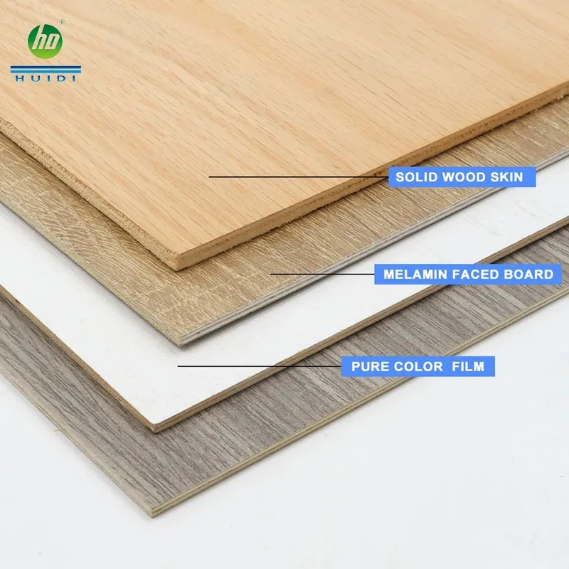 Décoration de meubles en bois de feuillus à surface de film Placage en bois Linyi commercial naturel Mélamine Marine MDF laminé à prix réduit