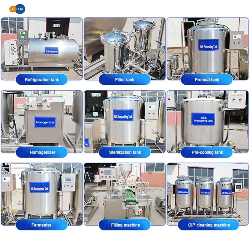 Factory High Quality Evaporated Dairy Production Line Milk Plant Processing Yogurt Making Machine Manufacture