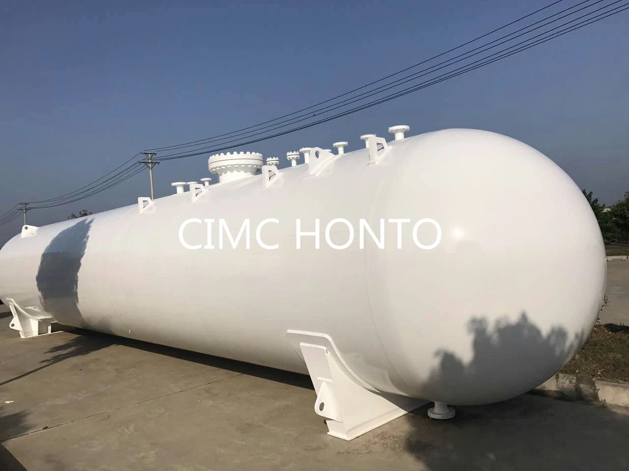 Cimc 50 60 80 100 120cbm Propane Butane Gas Storage Tank LPG Bullet Cylinder for Somalia