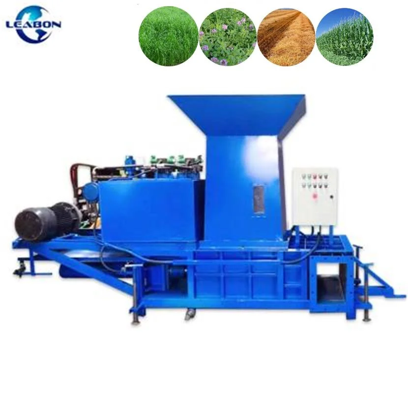 Leabon Supply Livestock Feed Silage Grass Corn Stalk Square Packing Machine