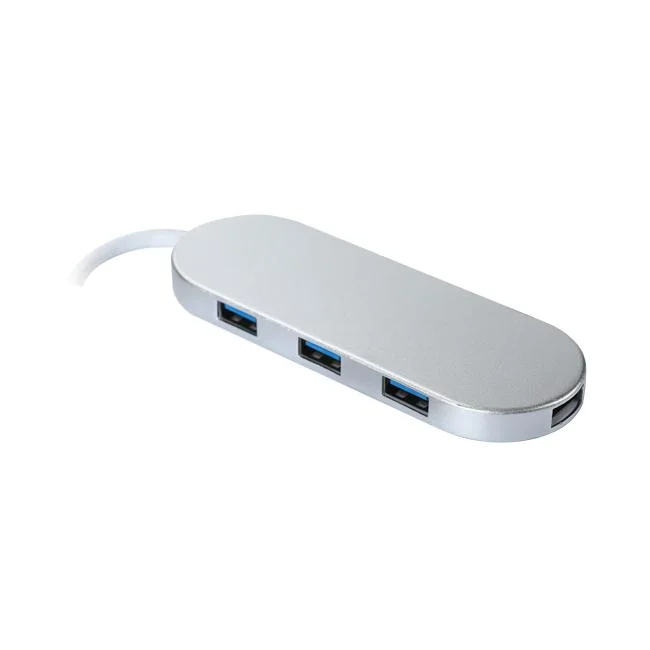 4 Port USB 3.0 Ultra Slim Data Hub with Extended Cable