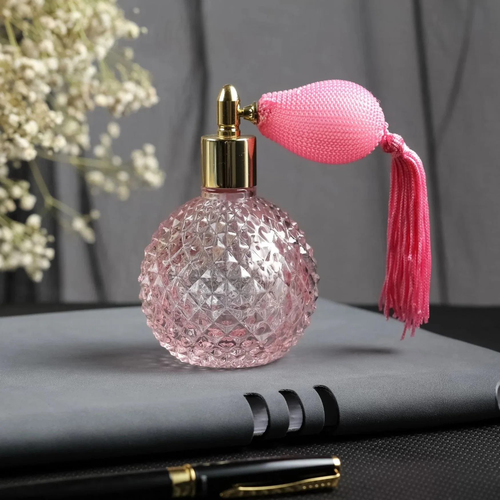 80ml Dragonfly Mosaic Air Bag Glass Perfume Spray Bottle