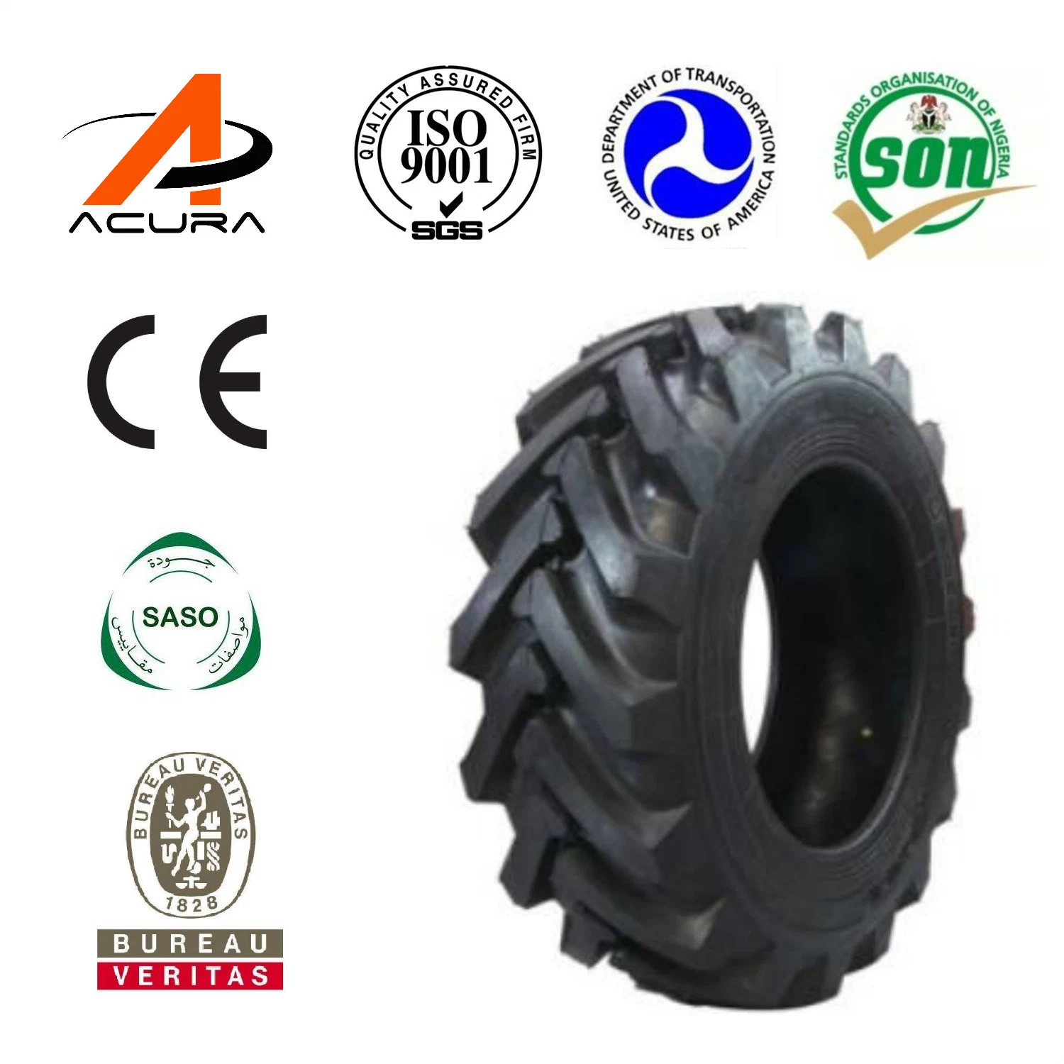 Top Quality Hot Sale Popular Implement Tire 10pr 12pr 14pr 18pr 15.5/55-17 OTR Bias Tyre From Manufacture