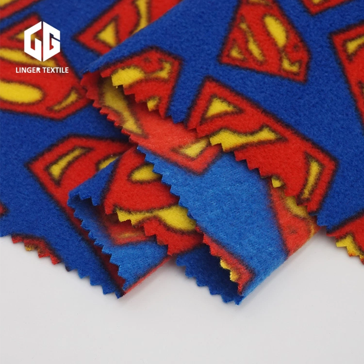 Superman Design Polyeaster Polar Fleece for Clothes