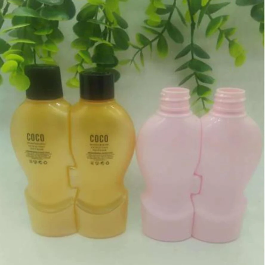 Custom Color 100ml Plastic Pet Twins Bottle for Personal Care