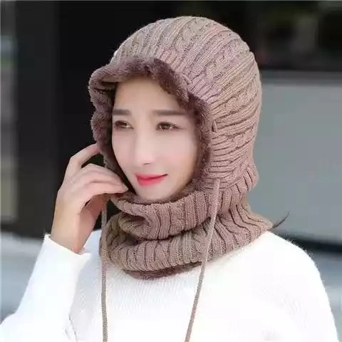 Wholesale Ski Mask Soft Warm Beanie Windproof Thicken Knitted Beanie Scarf Set