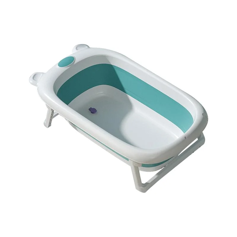 Bañera plegable para bebés de plástico, tamaño infantil, bañera plegable para bebés