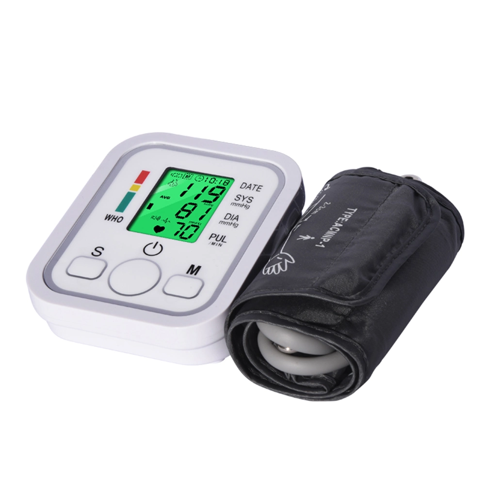 Automática electrónica de alta del brazo superior esfigmomanómetro digital inteligente Tensiómetro de brazo médico