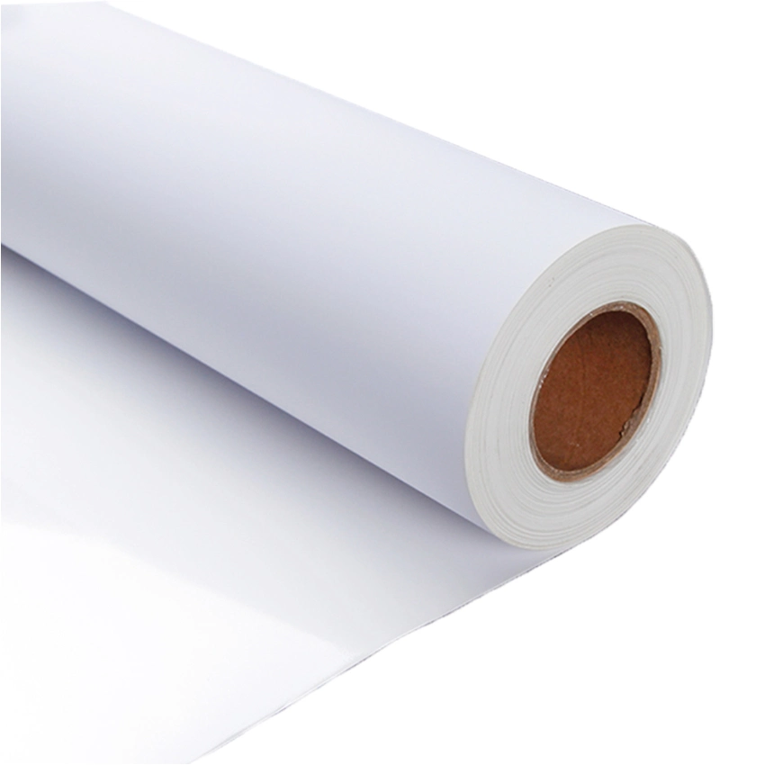 Eco Lösungsmittel PP-Papier für Inkjet-Druck PP-Papier mit Selbstklebende PP-Stickerrollen aus Synthetikpapier