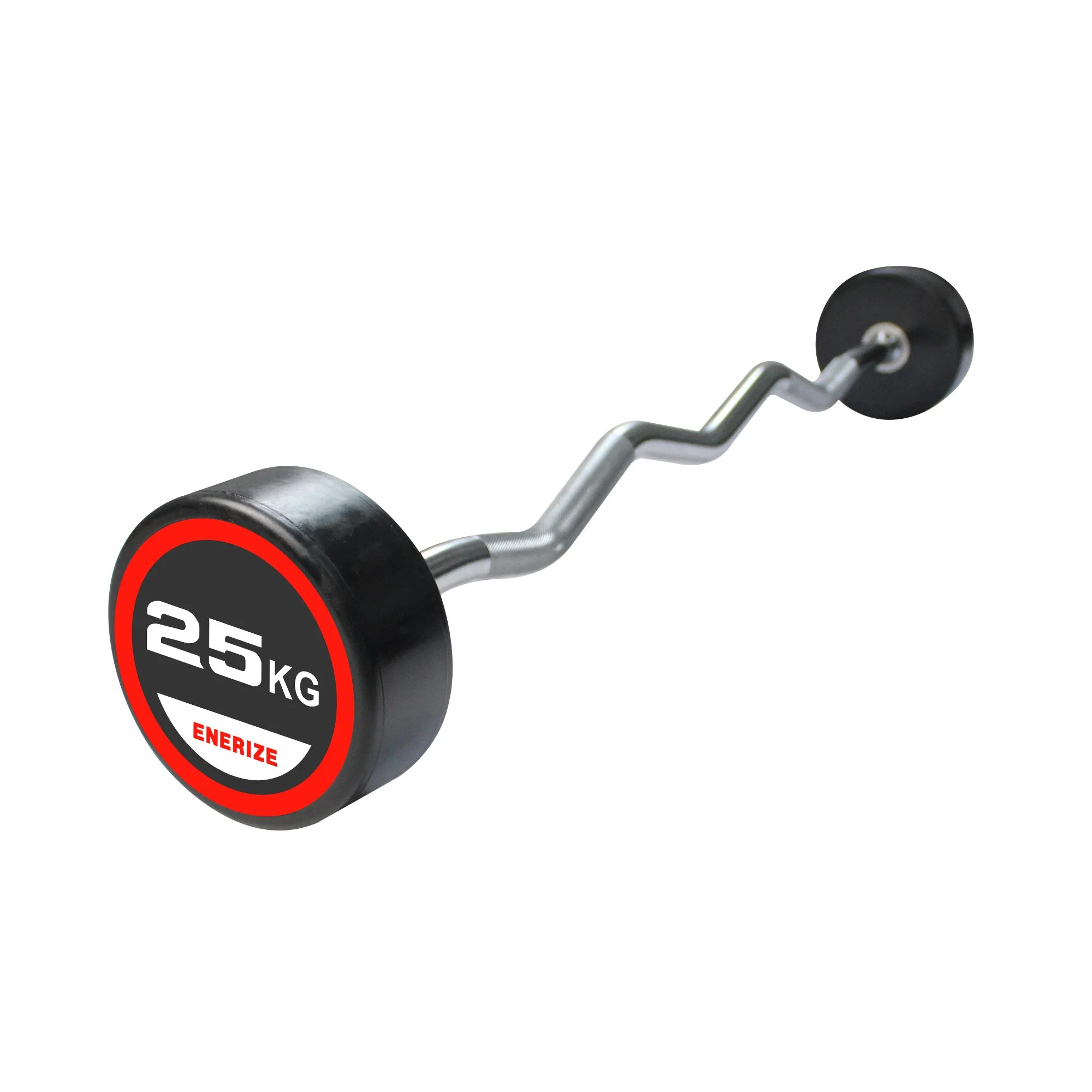 PU Straight Barbell Weight Lifting for Gym Training Barbell Curl Bar 10-50kg and TPU Curl Barbell