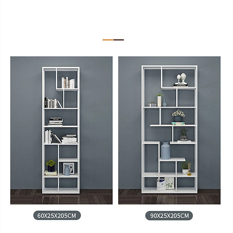 Black Metal Bookshelf Modern Minimalist Study Furniture 0514-2