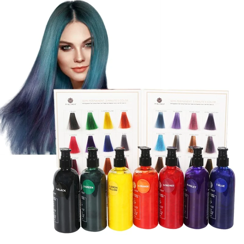 High quality/High cost performance  Wholesale/Supplier Sem Permanent Hair Color Protect Ammonia Free Salon 3 Minutes Fast Hair Dye 300ml