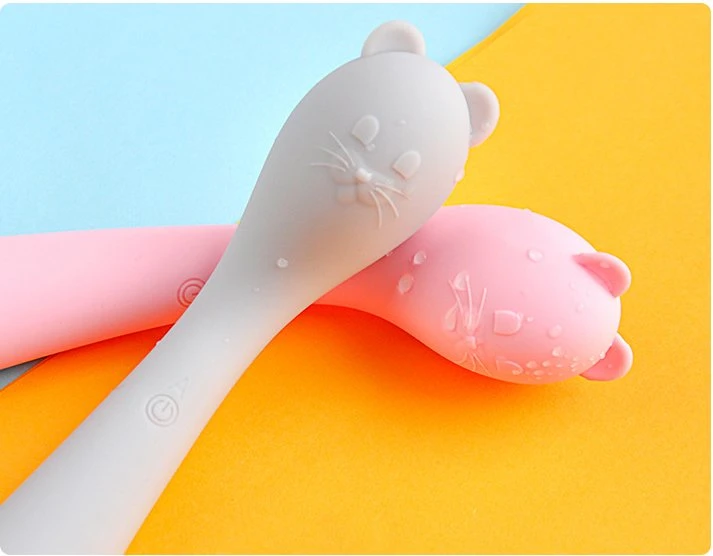 Kitten Style Massageador Vibratório de Silicone à Prova d'Água para o Corpo Inteiro, Portátil, para Mulheres, Brinquedo Sexual.