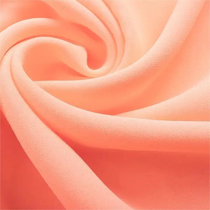 Breathable Fashion Silk Chiffon Fabric Shiny 100% Polyester Woven Soft Silk Chiffon Fabric