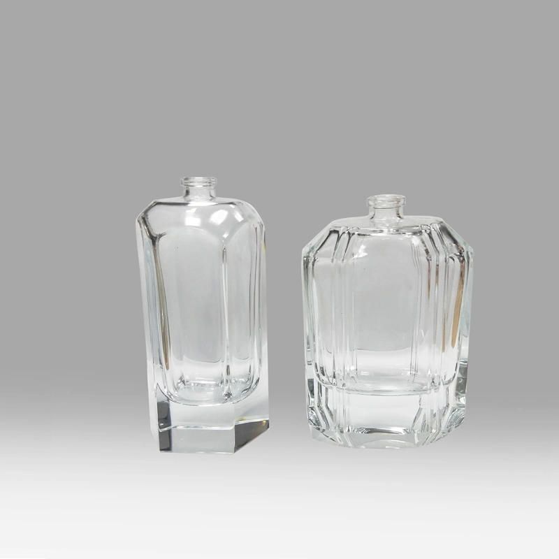 Wholesale/Supplier Super Clear Hand Polished Glass Perfume Bottle with Aluminum Cap