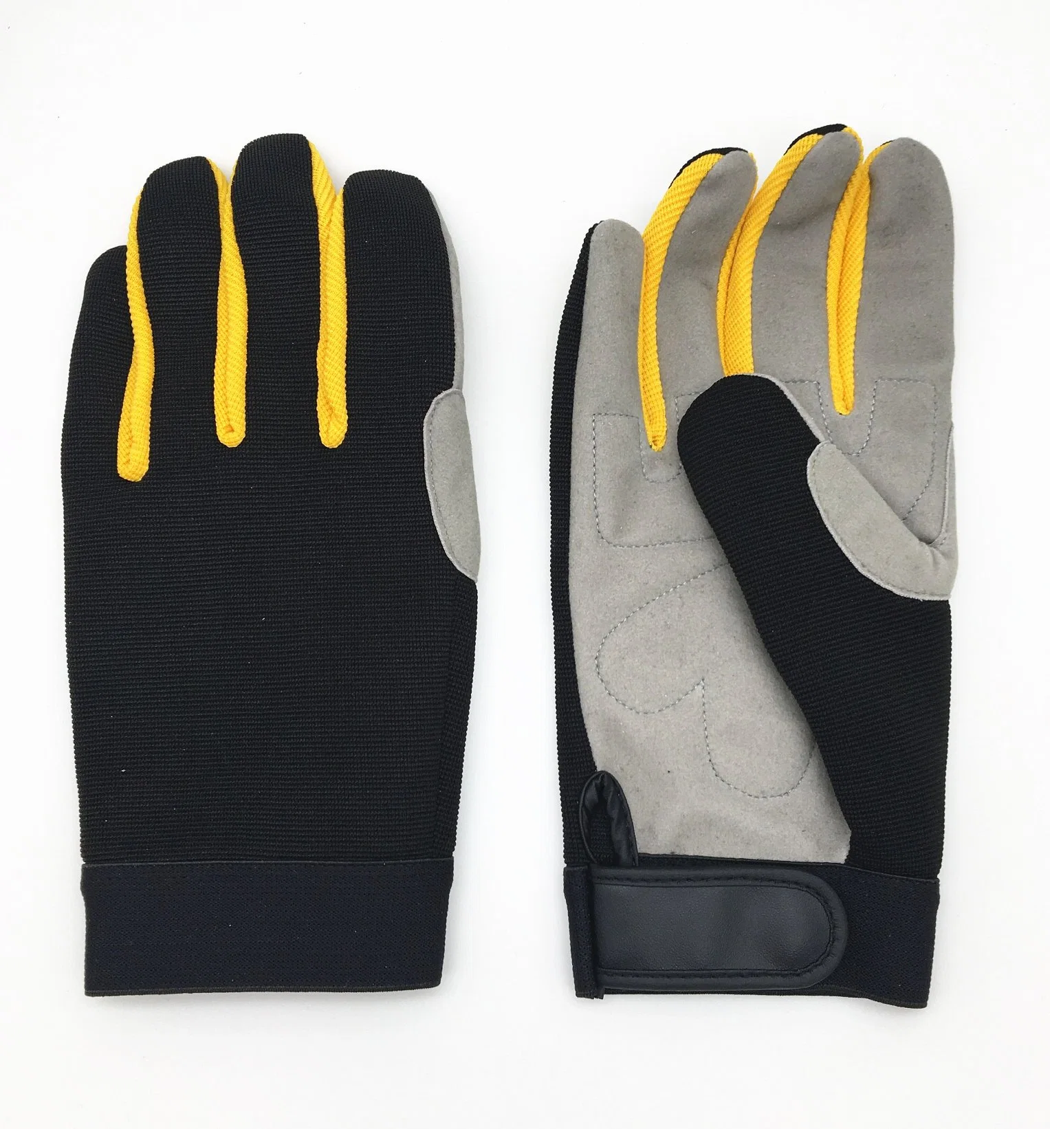 Microfiber Reinforced Palm Thumb Unlined Spandex Back Mechanic Glove