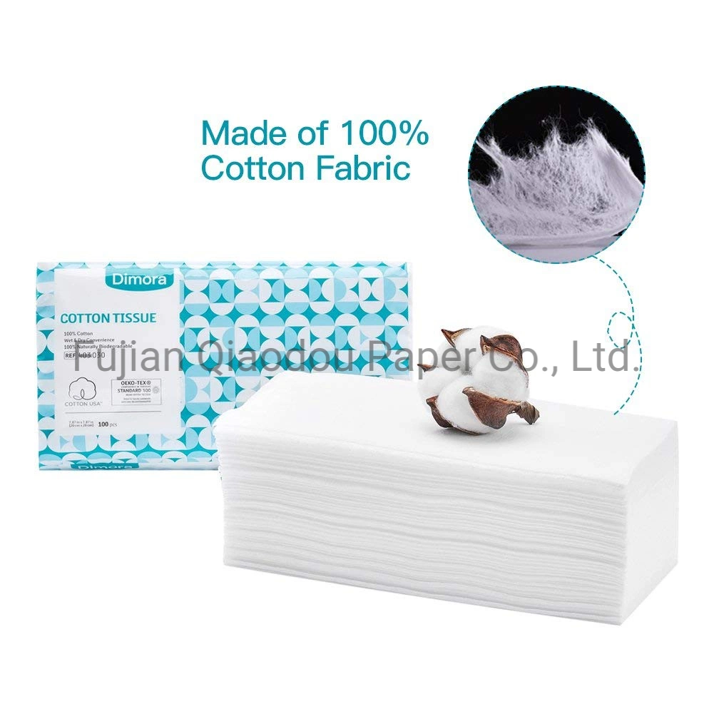 Cotton Towel Disposable 100%Cotton Non-Woven Cleansing Facial Dry Soft Cotton Tissue Towel