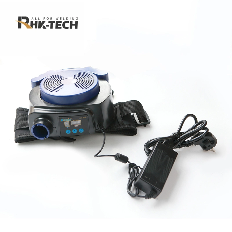 Capacete de soldadura escurecedor Rhk Tech Auto com purificador de ventilação pneumática Sistema de respirador