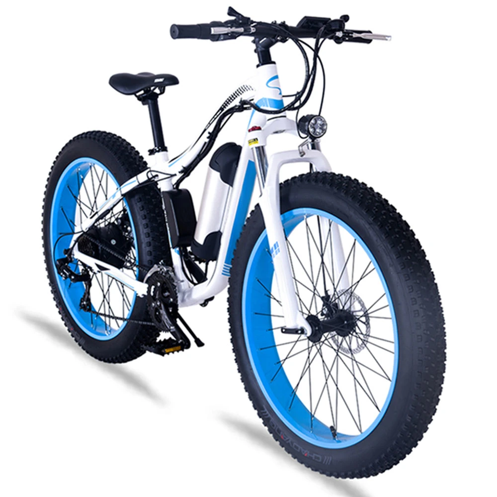 26 pulgadas Fat Tire aluminio aleación bicicleta eléctrica 48V 750W E-Bike bicicleta de montaña para adultos