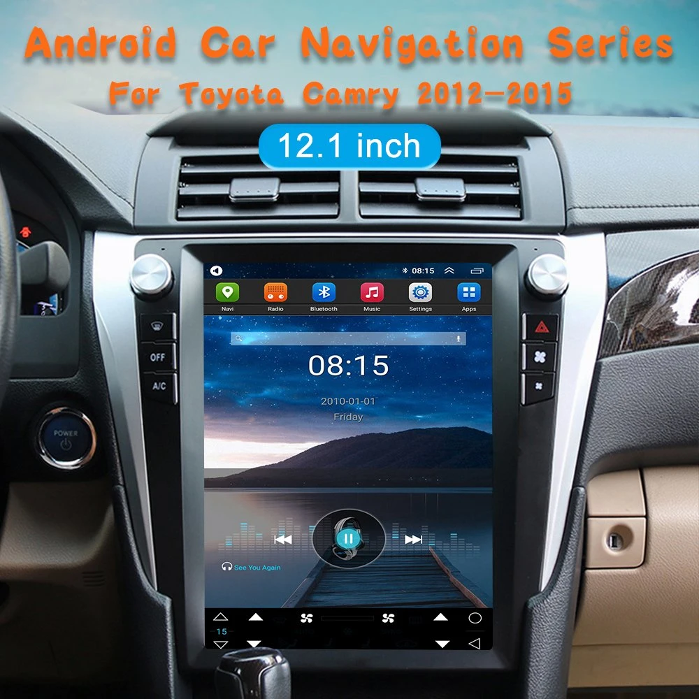 لفيديو سيارة تويوتا كامري 2013 2014 2014 2015 Android مشغل وسائط متعددة ستريو GPS تلقائي كامل اللمس بشاشة رأسية