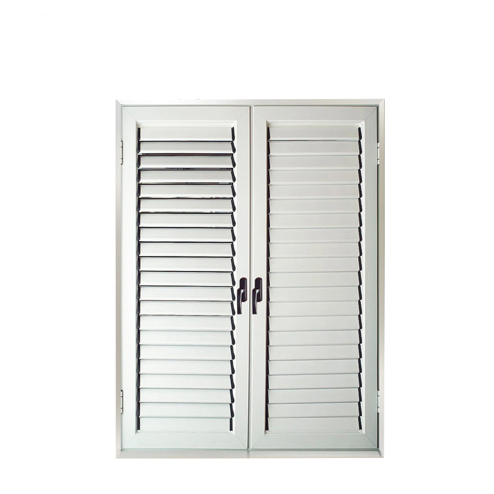 White Aluminum Roller Shutter with Glass or Aluminum Louver Blade