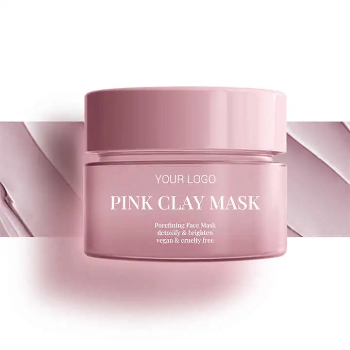 100% Natural Face Mask Collagen Anti-Aging Skin Whitening Pink Facial Mask