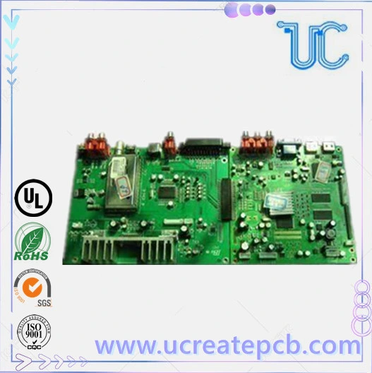 Multiple Printed Circuit Board Assembly with Green Solder Mask