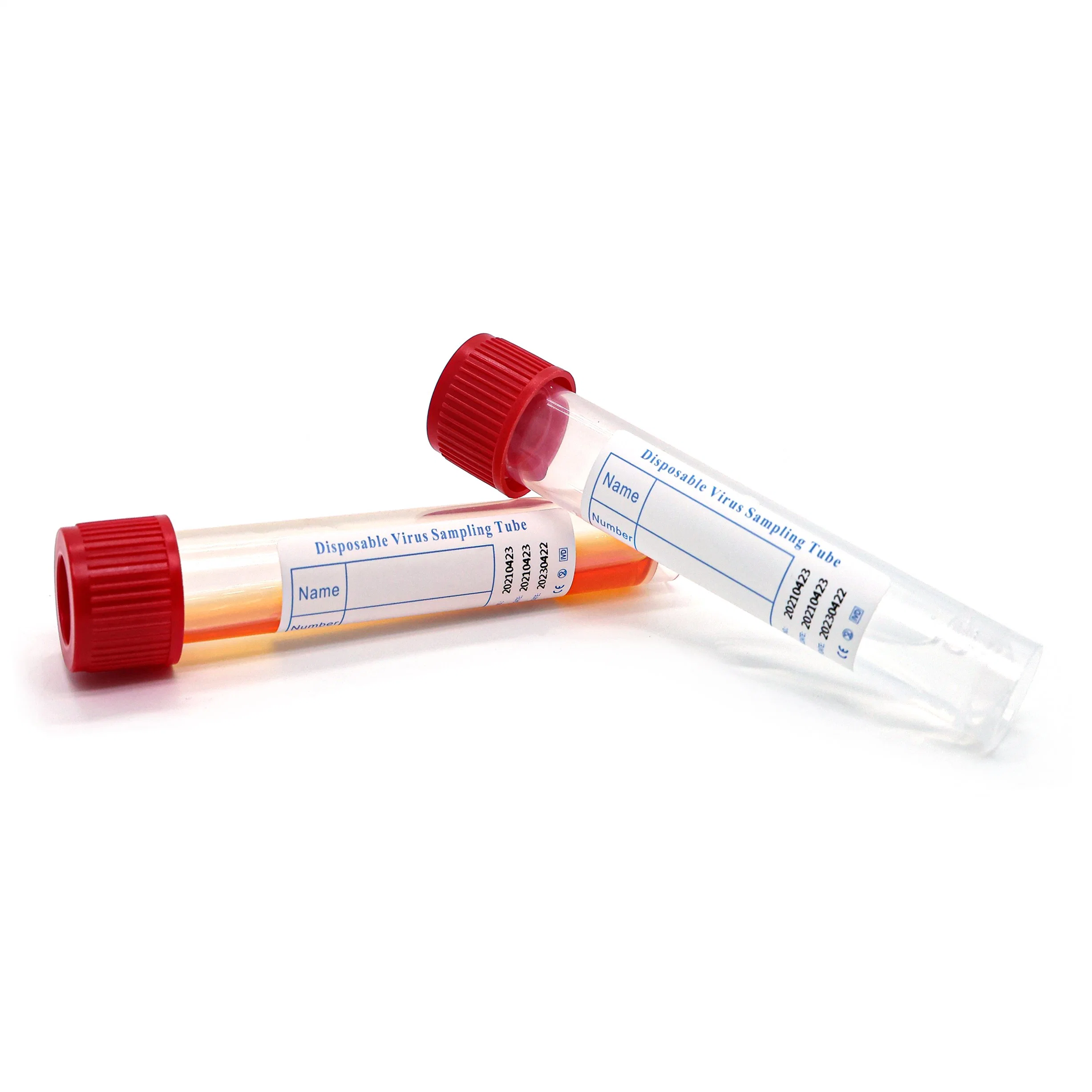 Disposable Specimen Collection Virus Sampling Tube with Nylon-Flocked Swab