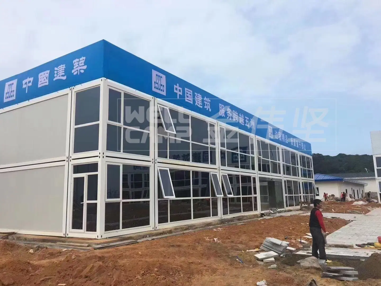 Prefabricated  Container Camp Fast Deply Moveable Camp Container Soldier Dormitory Outdoor Mobile Container Office House